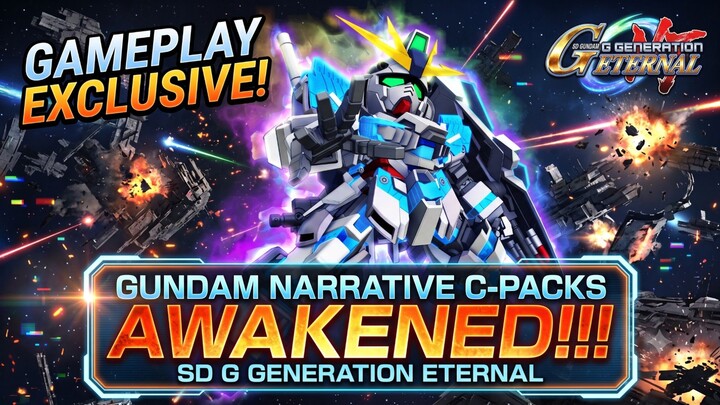 Bangkitnya Gundam Narrative.. !! Sd Gundam G Generation Eternal Narrative Gundam C-Pack Awakened