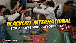 BLACKLIST INTERNATIONAL TOP 8 PLAYS FROM MSC PLAYOFF DAY 1 | MLBB SOUTHEAST ASIA CUP 2021