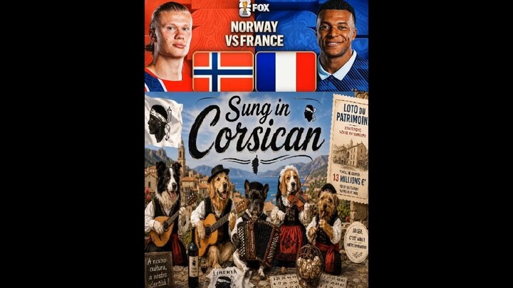 Norway Vs France Sung in the Corsican