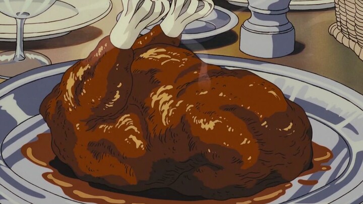 "Orang tua itu punya ayam dan millet, dan mengundang saya ke rumah Tian" [Daging Ghibli]