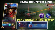 CARA COUNTER LING PAKKE BUILD DAMAGE FRANCO | FRANCO MONTAGE | MOBILE LEGENDS