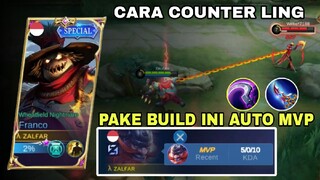 CARA COUNTER LING PAKKE BUILD DAMAGE FRANCO | FRANCO MONTAGE | MOBILE LEGENDS