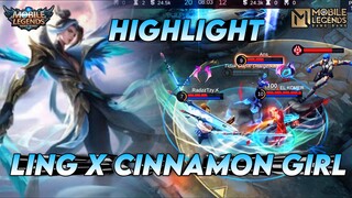 TREND LING X CINNAMON ?! || HIGHLIGHT LING - MLBB