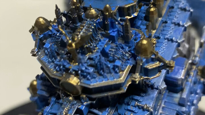 Latihan pengecatan slag kerusakan pertempuran kelas Kaisar Warhammer 40k