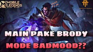 Saber dicium Brody jdi oleng??BADMOOD MEMBAWA BERKAH | MlBB GAMEPLAY