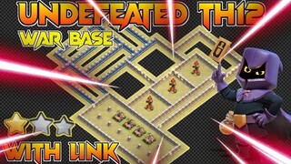 NEW TOP 2 TH12 WAR BASE + REPLAY PROOF | ANTI ZAP WITCH/ZAP HYBRID + LINK √ CLASH OF CLANS