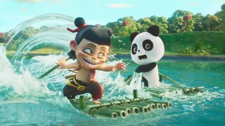 哪吒和大熊猫打起来了…