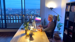 4-Hour Study With Me [Muted Classical Piano Music + Fireplace] Pomodoro 50/10