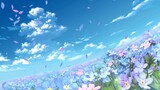 【4K】Wanhua mirror. Forget-me-not flower sea