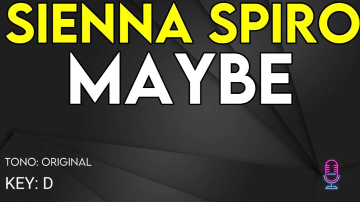 Sienna Spiro - Maybe - Karaoke Instrument