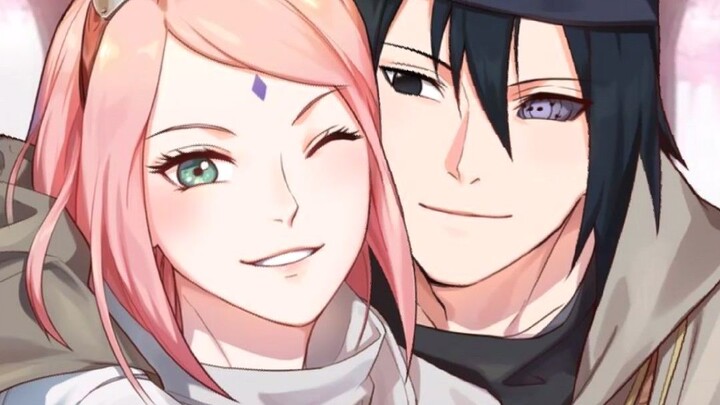 Hình ảnh dễ thương của Sasuke và Sakura