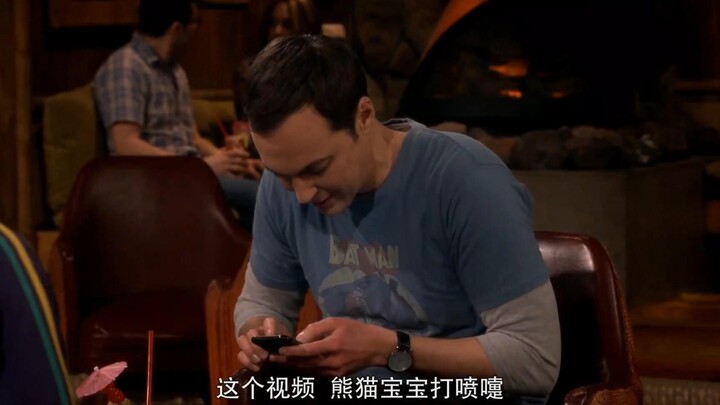 The panda sneezing video Sheldon was watching! I found it!