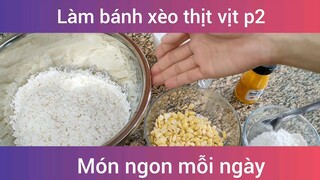 Làm bánh xèo thịt vịt p2