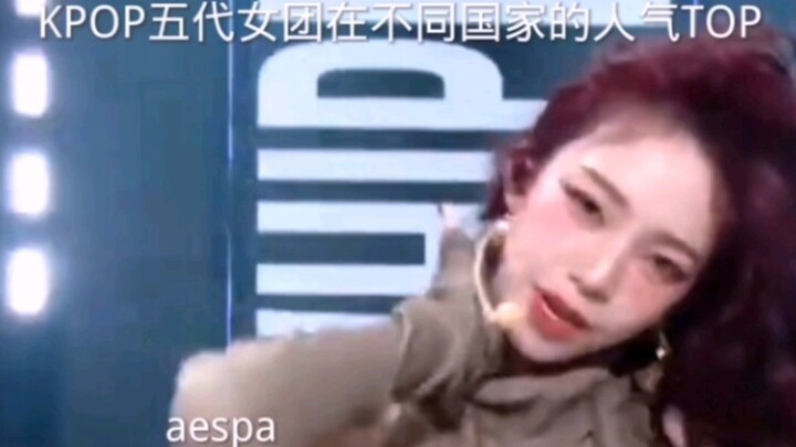 Top KPOP Girl Groups of the Fifth Generation by Popularity in Different Countries