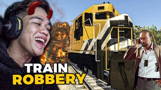 TRAIN ROBBERY - NAKAWIN ang TREN ng mga SINDIKATO | GTA 5 Roleplay