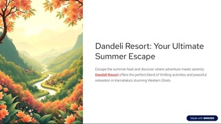 How Dandeli Resort Became the Best Place for Summer Vacations?