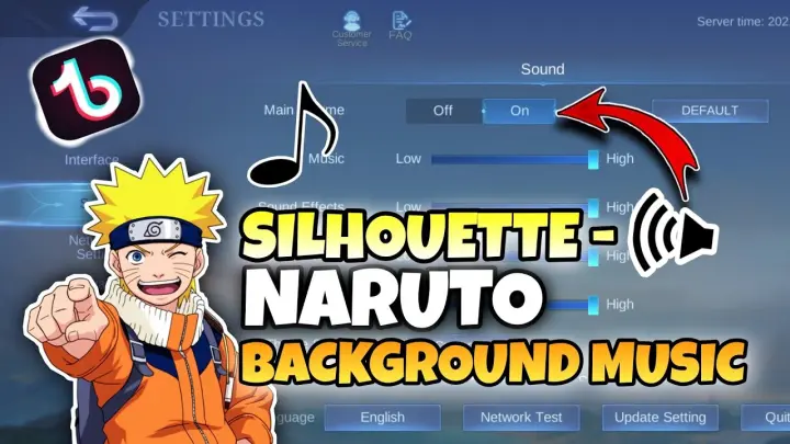 NARUTO BACKGROUND MUSIC IN MOBILE LEGENDS | HOW TO CHANGE BACKGROUND MUSIC IN ML | SILHOUETTE BGM