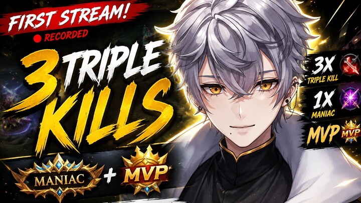 【ASUKA JIN】MY DEBUT STREAM WENT CRAZY 💀 | 3 TRIPLE KILLS + MANIAC + MVP