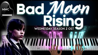 Bad Moon Rising (Wednesday Season 2 version) piano cover / tutorial + sheet music