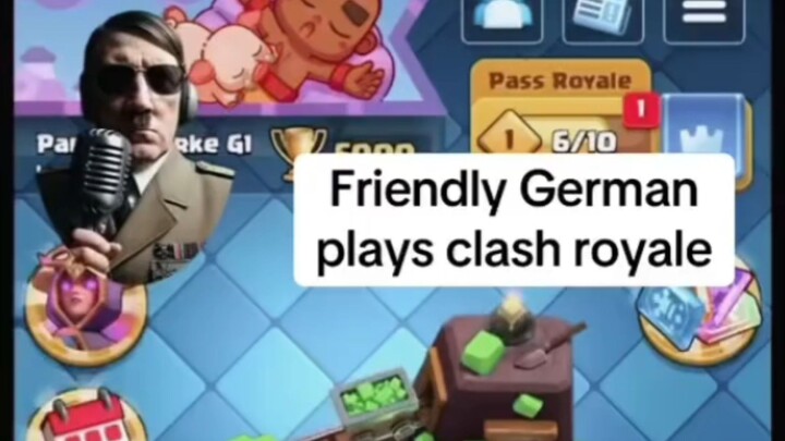 German man from 1945 plays Clash Royale