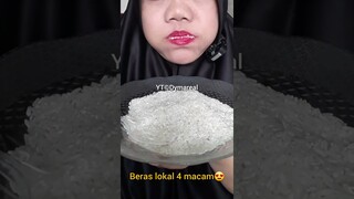 DYMA |ASMR RAW RICE EATING |Makan Beras | asmrrawriceeating| #asmrsounds  #asmr #shorts #mukbang