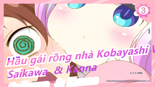 [Hầu gái rồng nhà Kobayashi Vẽ màu] Saikawa  & Kanna / Màu nước_3