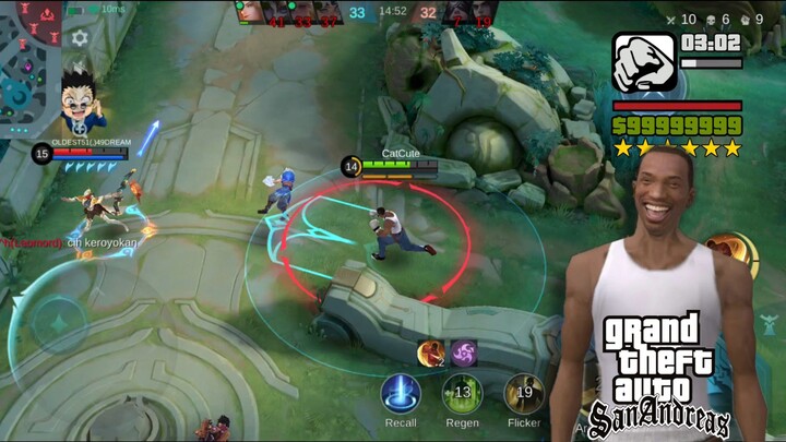 CJ GTA Cocok Banget Jadi Hero Ini.. Musuh Auto Panik !