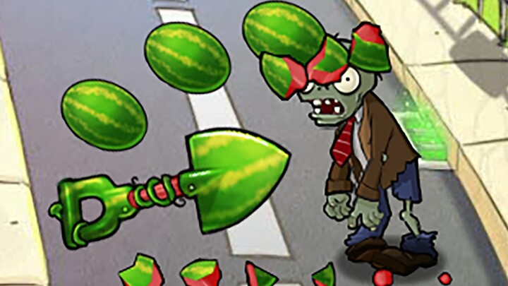 Watermelon Shovel vs. Zombies!