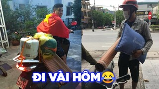 Chàng trai mang theo nồi cơm điện, chiếu... để cổ vũ U23 Việt Nam - Top comment hài Face Book.