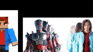 ฉันใช้มายคราฟเพื่อเรียกคืนลำดับชื่อเรื่อง Kamen Rider Ryuki