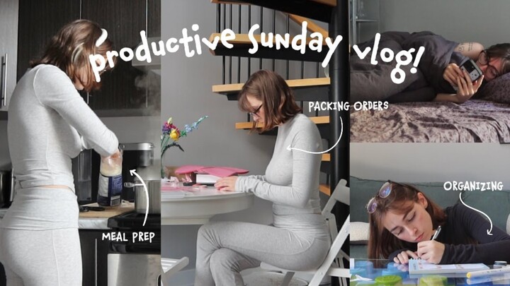 Vlog Chủ Nhật!! 🎧📦 Đóng gói đơn hàng và chuẩn bị bữa ăn :)