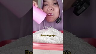 DYMA |Kompilasi #shorts | ASMR RAW RICE EATING | asmrrawriceeating| #asmrsounds  #asmr  #mukbang