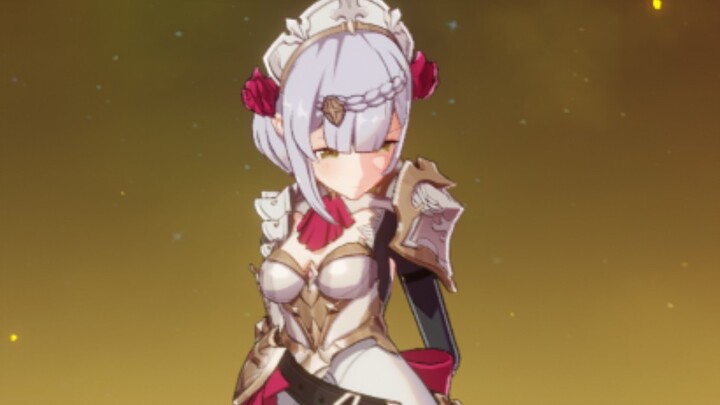 [ Genshin Impact ] Poor maid was spanked to death in the air