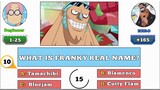 One Piece Quiz - Hard and fast! If you're really a fan, KNOW EVERY QUESTION!