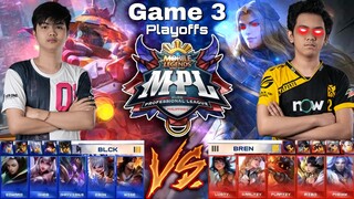 Championship Lancelot inilabas na! BREN vs BLCK [Game 3 Bo5] | (FILIPINO) MPL-PH S7 Playoffs Day 2