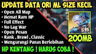 Update! Data ML Super Kecil | HP Kentang Wajib Coba | Config ML No Lag | Mobile Legends Bang Bang