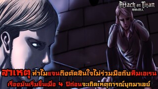 ไททันภาคสุดท้าย สาเหตุที่แจนตัดสินใจไม่เอาด้วยกับเอเรน เรื่องมันเริ่มต้นขึ้น?