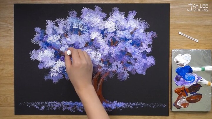 Acrylic painting work