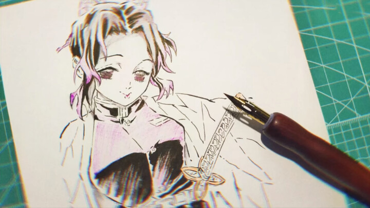 [Demon Slayer] Drawing Kochou Shinobu with four strokes