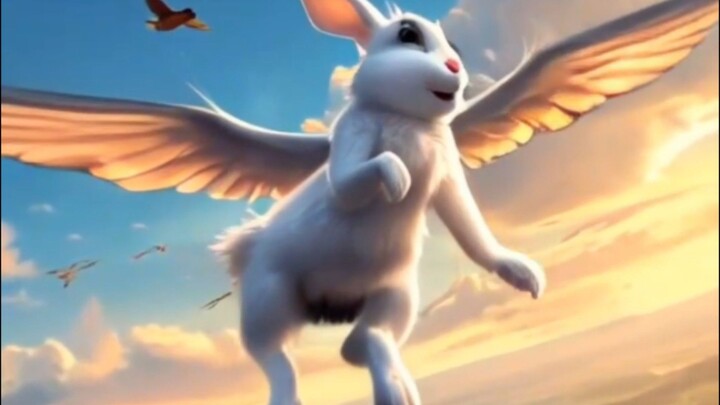 flying rabbit #rabbit #viral #video