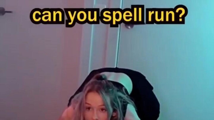 Tiga huruf mengungkapkan semua yang ada di benaknya