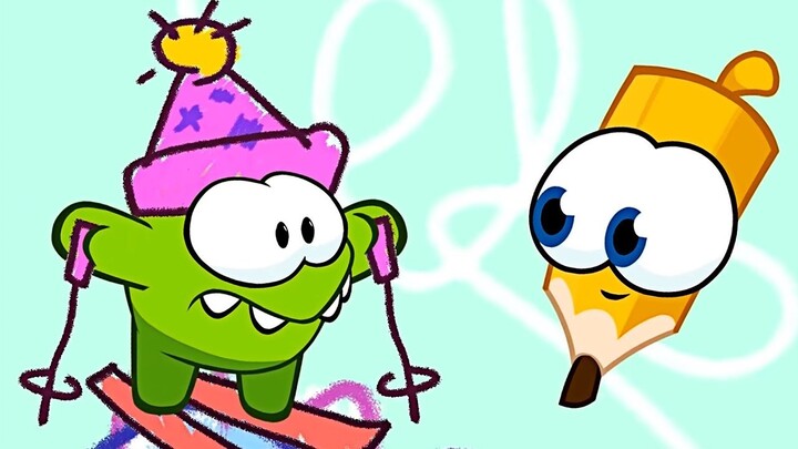 Om Nom Kisah - Menggambar dan Corat-coret | Kartun Lucu Episode Baru