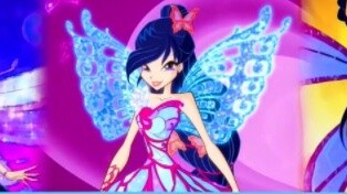 Kumpulan transformasi Winx Club, saya tidak tahu apakah warna rambut ini ungu atau biru.