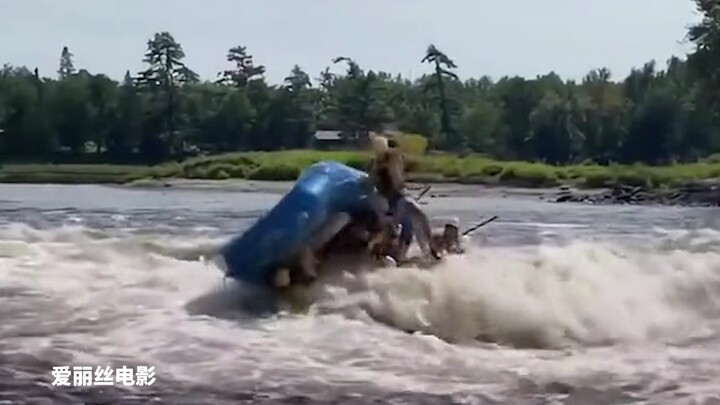 The rafting entrance was packed with people, but not a single raft was in the water—turns out all th
