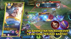 NATAN AGGRESIVE NO COUNTER AUTO MANIAC PAKE BUILD INI!! | TOP GLOBAL NATAN | MLBB