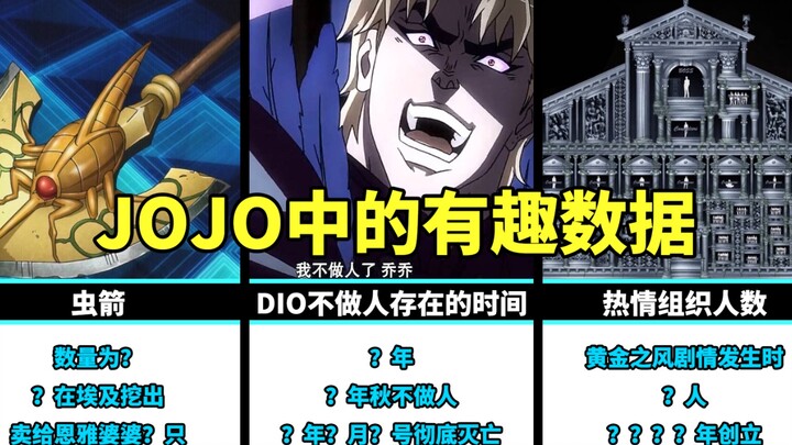Data menarik di JOJO, coba tebak totalnya ada berapa anak panah?