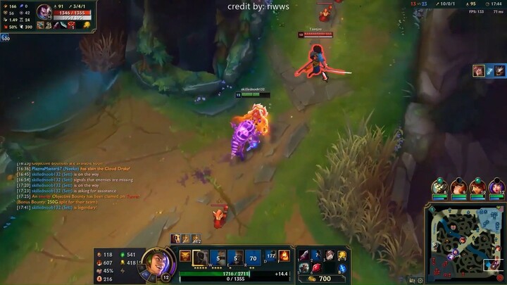 tristana cầm rồng bắn súng cực ảo #game