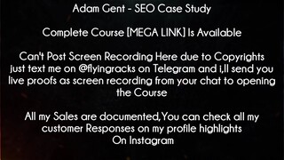 Adam Gent Course SEO Case Study Download