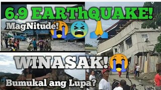 DAVAO TODAY/Lindol 6.9 Magnitude,Lupa bumuka at Nagbukal na may Tubig/Mga Gusali Wasak!