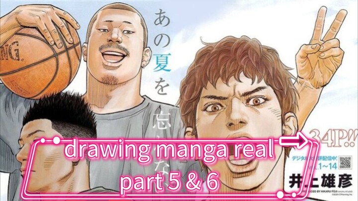 Coloring manga REAL🏀👨‍🦽 | part 5 & 6